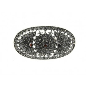 BROCHE PL MARC GRANATE