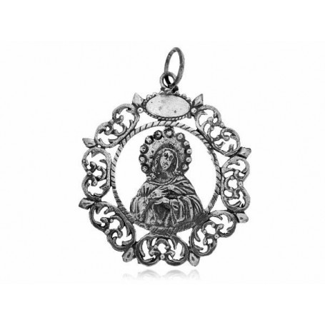 MEDALLA CUNA PLATA VIRGEN INMACULADA