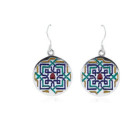 PENDIENTES PLATA AZULEJO ALHAMBRA