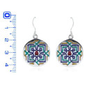 PENDIENTES PLATA AZULEJO ALHAMBRA